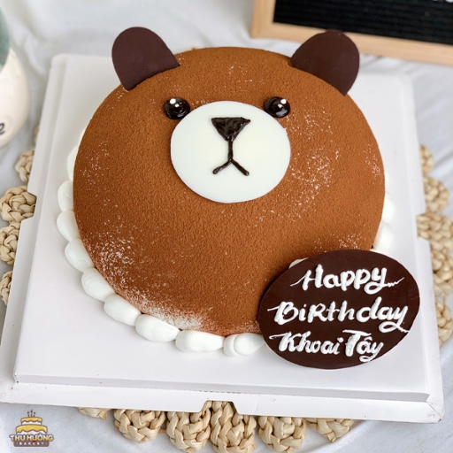 Bánh sinh nhật socola hình gấu đẹp